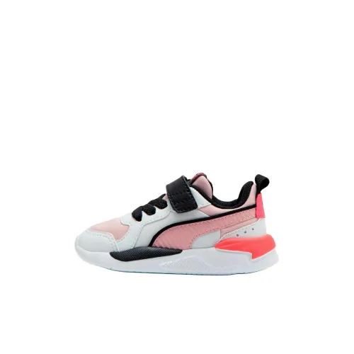 PUMA X RAY Низкий Топ Детский Скейтбординг Розовый Белый для Возрастных 3-7 Лет