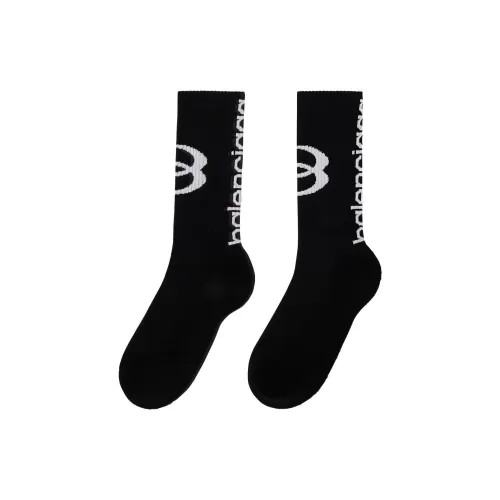BALENCIAGA Черные Унисекс MID Носки до икры