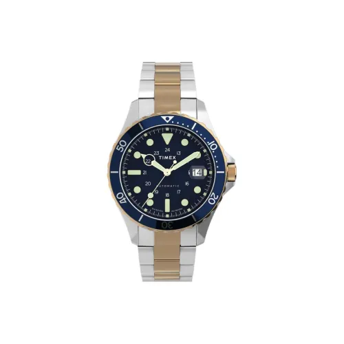 TIMEX Автоматический Механический Механизм Мужские Часы 41 мм Синий