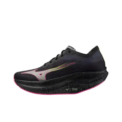 Mizuno Wave Rebellion Pro 2 противоскользящие устойчивые к истиранию низкий топ беговые кроссовки унисекс черный