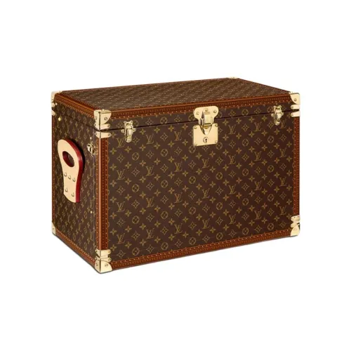 LOUIS VUITTON Основная часть Покрытый холст Мягкая Коробка Хранение Коробка Унисекс Коричневый