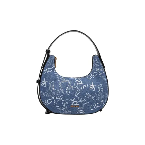 GELANNI ПУ (полиуретан) Сумка через плечо Сумка Обычная Женская Синяя