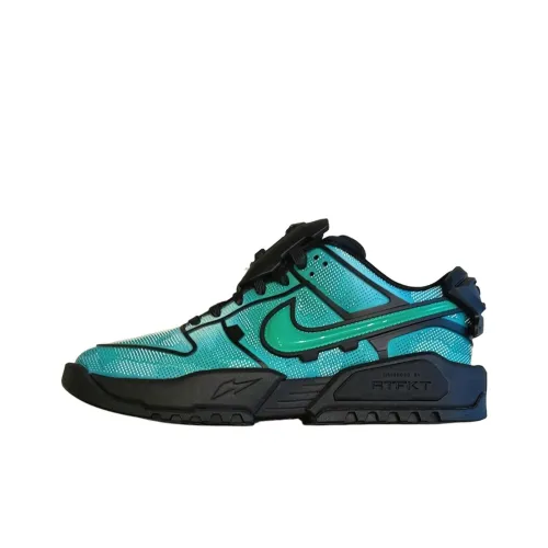 RTFKT x Nike Slip-resistant Abrasion-resistant Low Top Casual Shoes Unisex Blue Black RTFKT x Nike Противоскользящие Износостойкие Низкие Топ Повседневная Обувь Унисекс Синий Черный