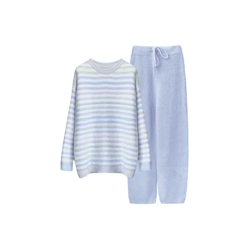 WANANNI Пижамный комплект женский градиентный синий