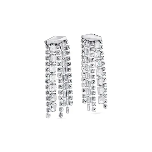 Jimmy Choo Steel Crystal Серьги Women's Silver