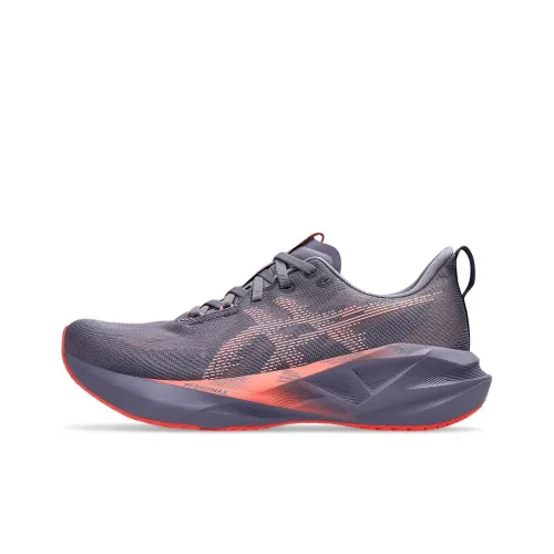 Asics NOVABLAST 5 Беговые кроссовки Низкий топ Серый фиолетовый Мужской