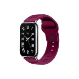 С рельефом, силиконовый ремешок, бургундский