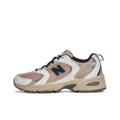 New Balance NB 530 Устойчивый к истиранию низкий топ ABZORB Беговые кроссовки Мужской Бежевый Коричневый
