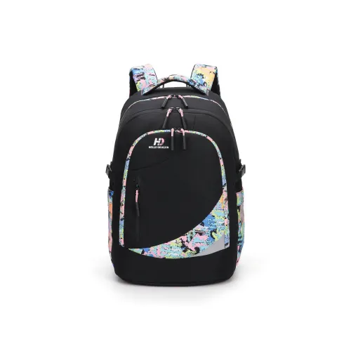 HELLO DRAGON Nylon Рюкзак Стандартный Унисекс Colorful Blizzard Polar Серый