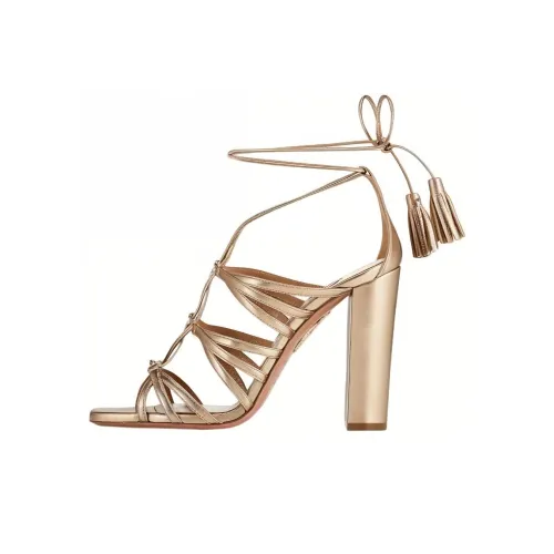 AQUAZZURA one Ремень Сандалии Золотой Женские