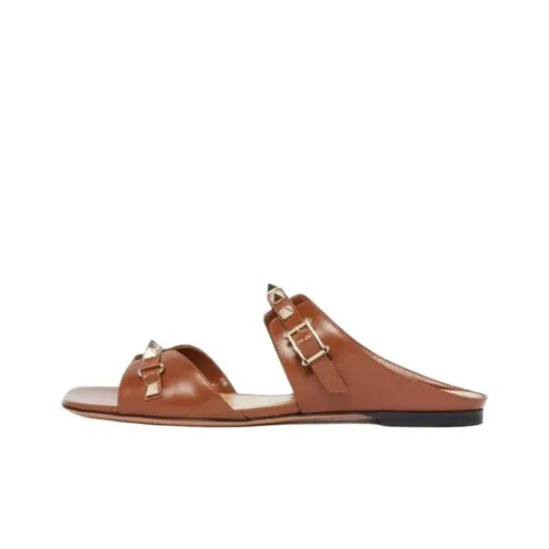 Valentino Rockstud Слипоны Женские Коричневый