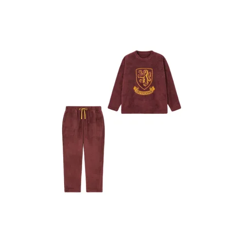 GU Harry Potter Collaboration Бургундский Мужской Пижамный комплект