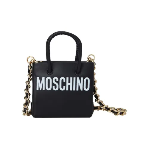 MOSCHINO Сумка из коровьей кожи сумка-тоут сумка через плечо сумка маленькая женская черная