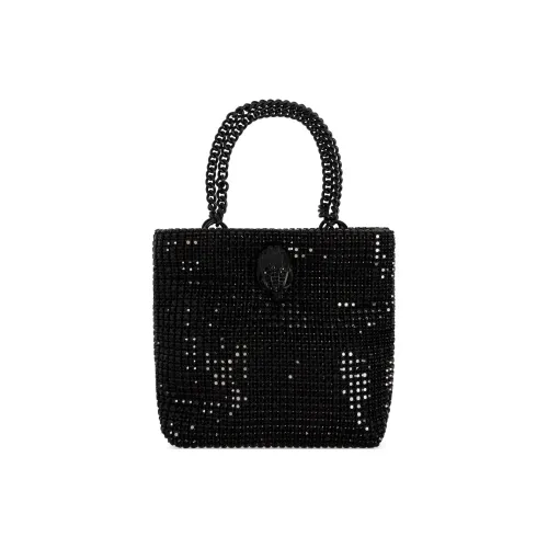 Kurt Geiger London Ткань Кристальный Сумка-тоут Сумка для покупок Сумка Мини Унисекс Черный