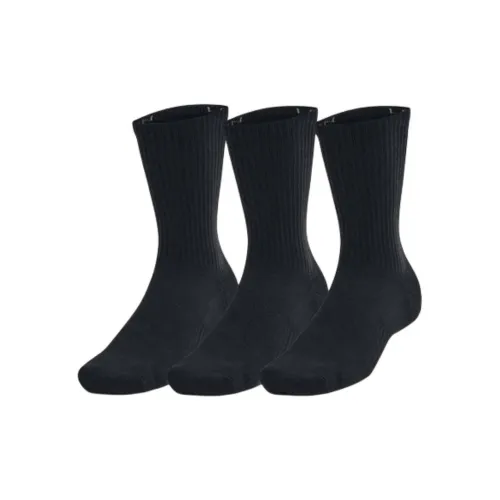 Under Armour 3 шт Черные Унисекс MID Носки до икры