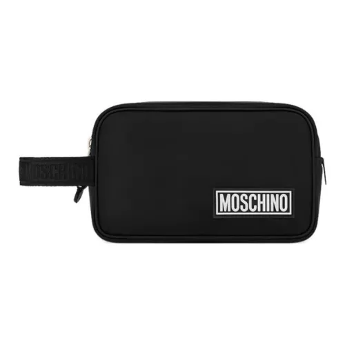 MOSCHINO Полиэстер с Нейлоном Клатч Сумка для хранения Косметичка Женская Черная