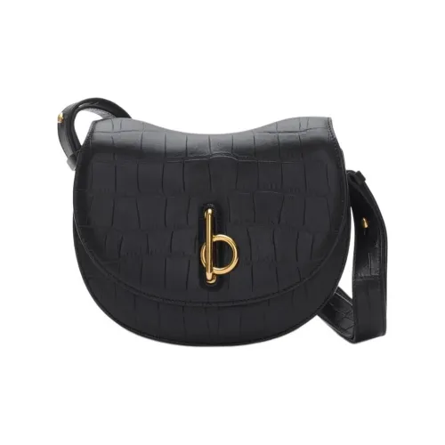 Burberry Lambskin Crossbody Bag Shoulder Bag Small Women's Black