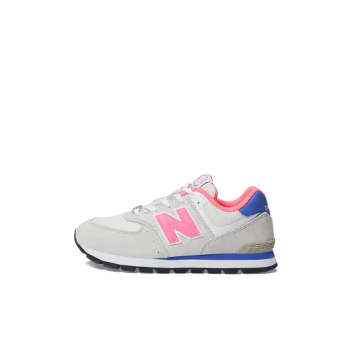 New Balance NB 574 Low Топ Детская Беговая Обувь Серый Розовый Малыш