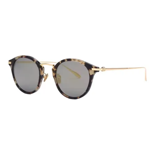PORTS Металл Пластик Оправа OVAL SUNGLASSES Мужской Кофейный Черепаховый