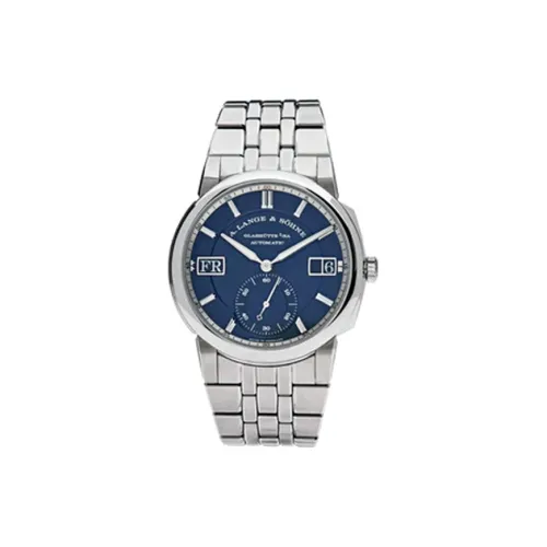 A LANGE SOHNE Автоматический Механический Часы Мужские 40,5 мм Синий Циферблат Нержавеющая Сталь Корпус Часов