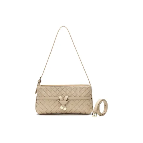 SEPTWOLVES Искусственная кожа Элегантная Интеллектуальная Сумка через плечо Стандартная Женская Экрю