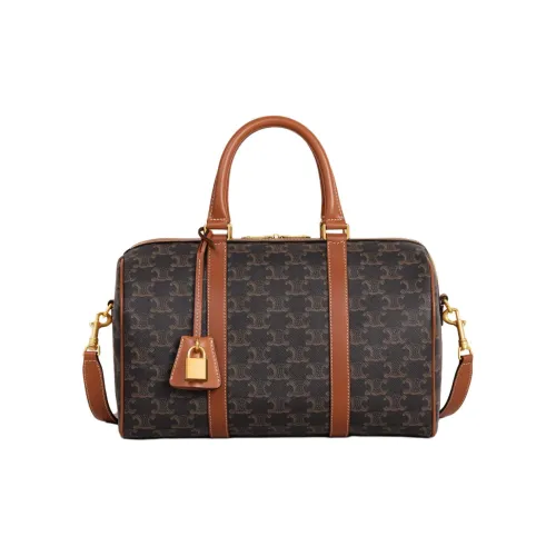 CELINE Triomphe Коровья кожа Сумка Стандартная Женская Рыжевато-коричневый