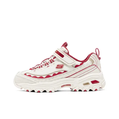 Skechers Kids Casual Low Top Красный/Белый Унисекс
