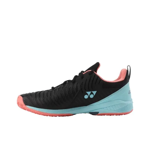YONEX Теннисные кроссовки Low Top Черный/Небесно-голубой Унисекс