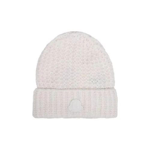 Moncler Alpaca Wool Polyamide Nylon Beanies Women's White