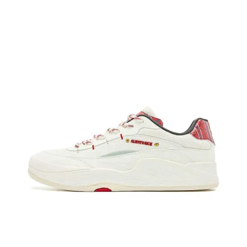 QIAODAN Sunrise Скейтборд Кроссовки Низкие Белые и Красные Мужские