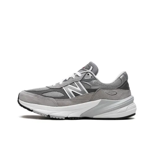 New Balance NB 990 V6 Low Топ Повседневные Беговые Кроссовки Женские Серые
