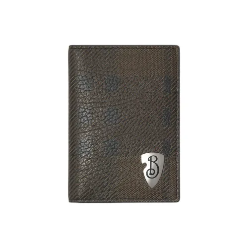 Burberry Телячья кожа Держатель для карт Стандартный Мужской Lime Gray