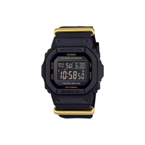 CASIO BGD 565 Collection Солнечный Кварцевый Механизм Смольный Ремешок Часы Мужские Черный Циферблат