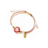 Браслет-шнурок "Персик" [Розовый]