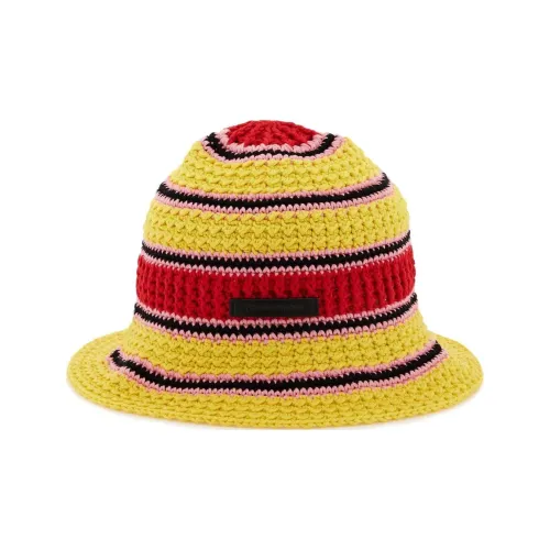 Stella McCartney Cotton Bucket Hats Женские Желто-розовый