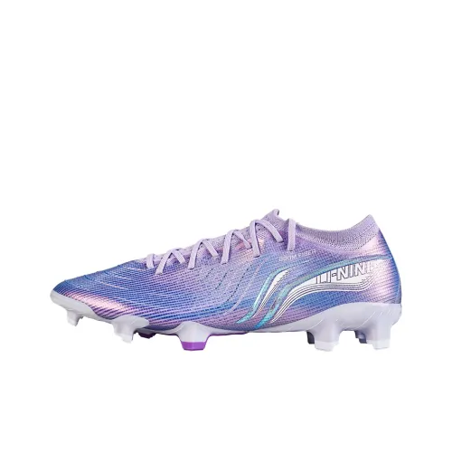 LINING FG Твердый грунт Искусственный шип Амортизация Износостойкие футбольные бутсы Мужские Синий-фиолетовый