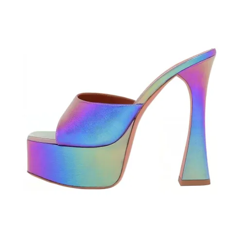 AMINA MUADDI Слипоны Женские Металлик