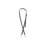 Темно-синий - Перфорированный Серебристая пряжка + Длинная лямка Серебристая пряжка [Перфорированный Набор]