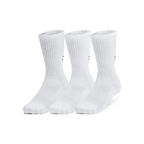 Under Armour 3 шт Белый Унисекс MID Носки до икры