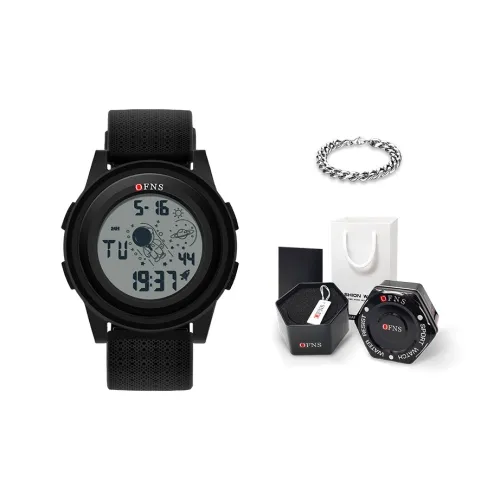 OFNS Электронный Механизм Мужские часы 44,2 мм Черный