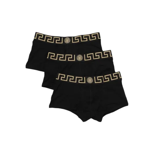VERSACE COLLECTION 3 упаковки черные мужские боксер-шорты