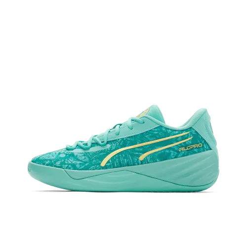 PUMA Все Pro Nitro Баскетбольные кроссовки Low Топ Зеленый Мужской