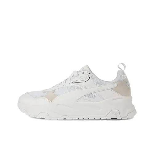 PUMA Slip-resistant Abrasion-resistant Low Top Casual Running Shoes Women's White PUMA Противоскользящие Износостойкие Низкие Топ Повседневные Беговые Кроссовки Женские Белые