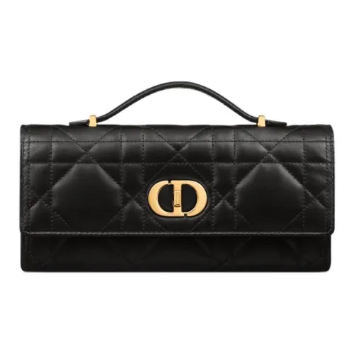 DIOR Miss Caro Sheepskin Clutch Women's Black
