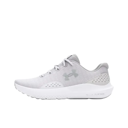 Under Armour Surge 4 Low Топ Беговые кроссовки Женские Серый Серебряный