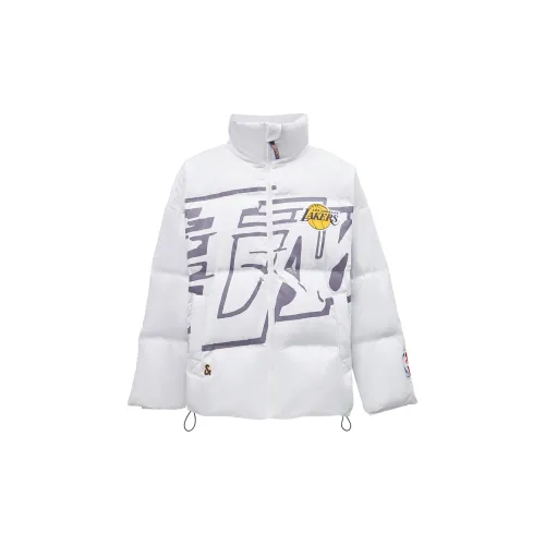 Jack&Jones X Lakers Nba A06 Натуральный Белый Мужской Пуховик
