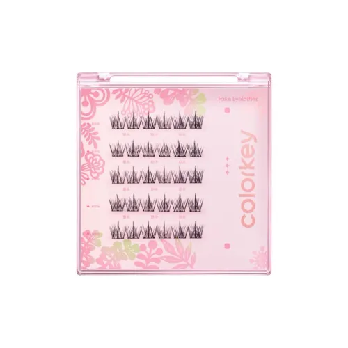 Colorkey Естественный Длинный Долговечный Синтетический Усиленный Накладные ресницы Одиночный Кластер