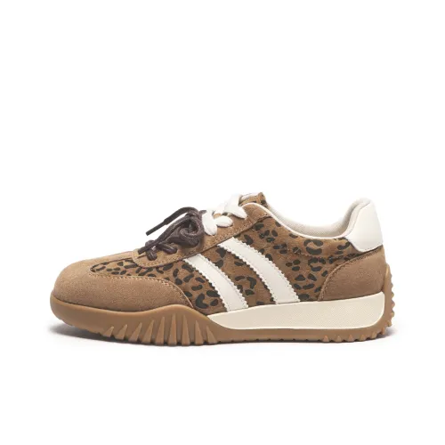 Hotwind Vintage Leopard Series Повседневный Низкий Топ 02 Коричневый Женский