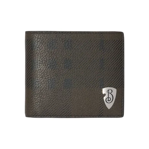 Burberry Shield Телячья кожа Кошелек Мужской Сланец