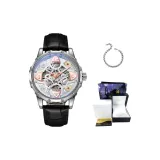 6033A Серебряный корпус с розовым золотом шипами